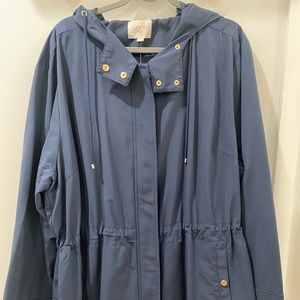 NWT LOFT Plus Navy Utility Jacket